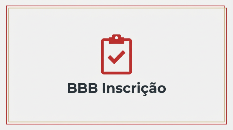 Imagem de destaque do artigo BBB Inscrição com ícone de formulário e design minimalista